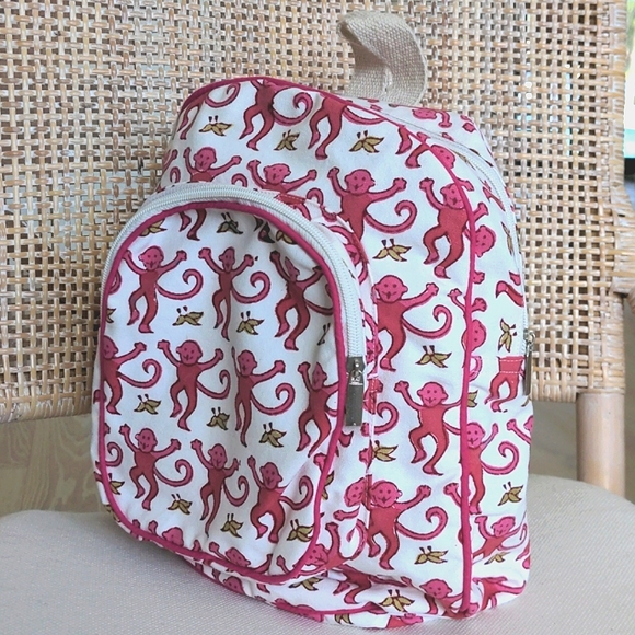 Roberta Roller Rabbit Other - NWT!  Roberta Roller Rabbit Monkey Backpack Kids Childs Back to School Bag Pink